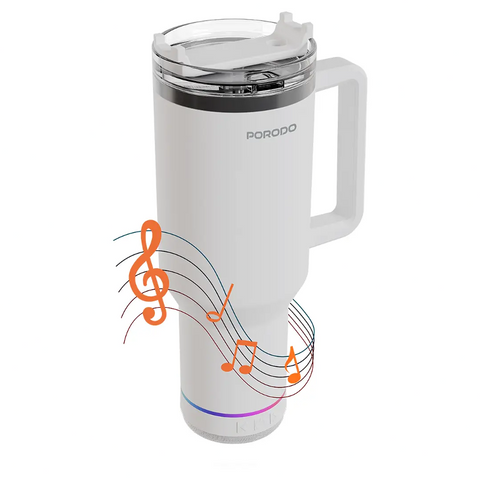 Porodo, Lifestyle HydroTunes Bluetooth Speaker Tumbler
