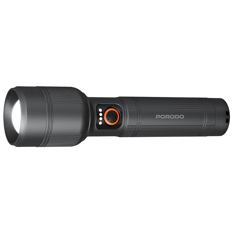 Porodo Lifestyle Lumalite 1200 Rechargeable Flashlight - Gray