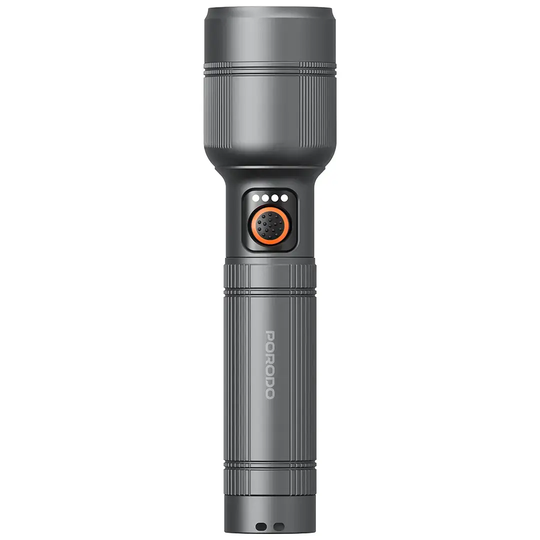 Porodo Lifestyle Lumalite 1200 Rechargeable Flashlight - Gray