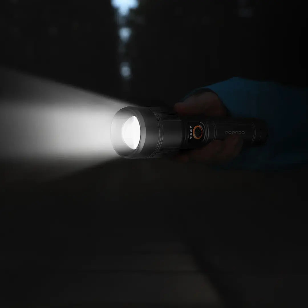 Porodo Lifestyle Lumalite 150 Rechargeable Flashlight - Gray