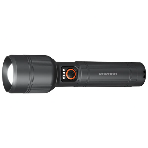 Porodo Lifestyle Lumalite 2600 Rechargeable Flashlight - Grey