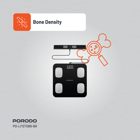 Porodo Lifestyle Precise Analysis Smart Scale - Black