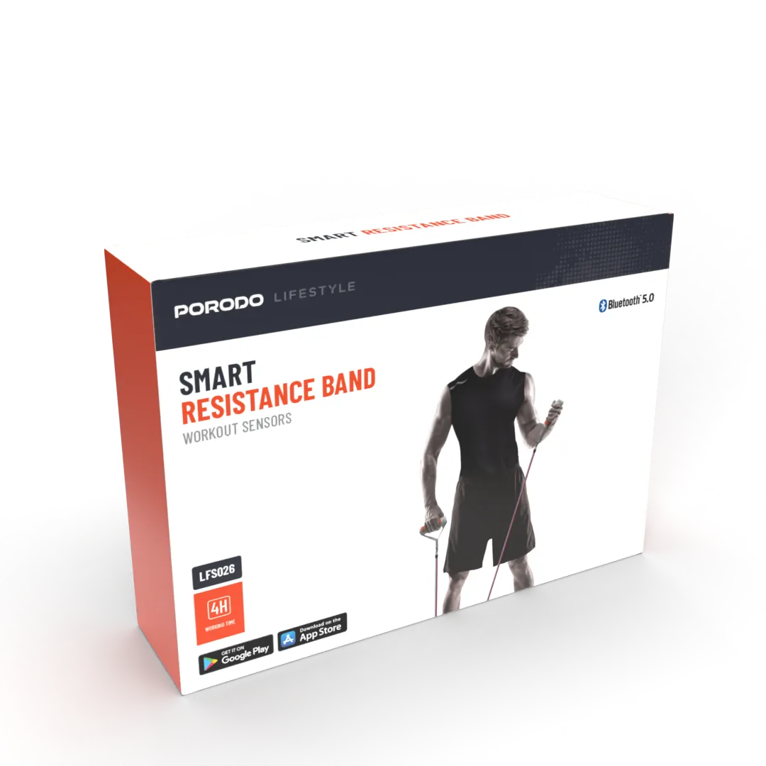 Porodo Lifestyle Smart Resistance Band - Grey