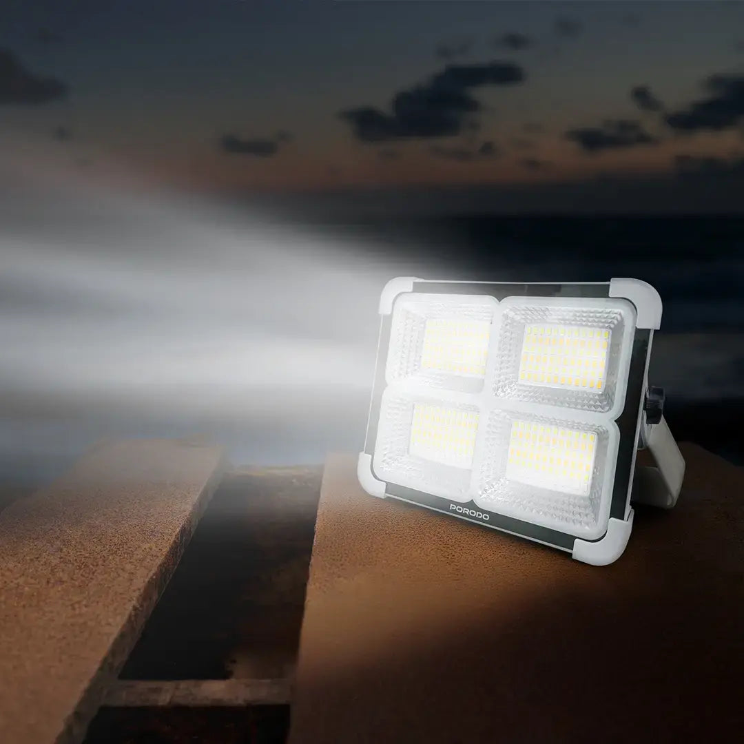 Porodo Lifestyle Sunlite Solar-Powered Rechargeable Outdoor LED Light