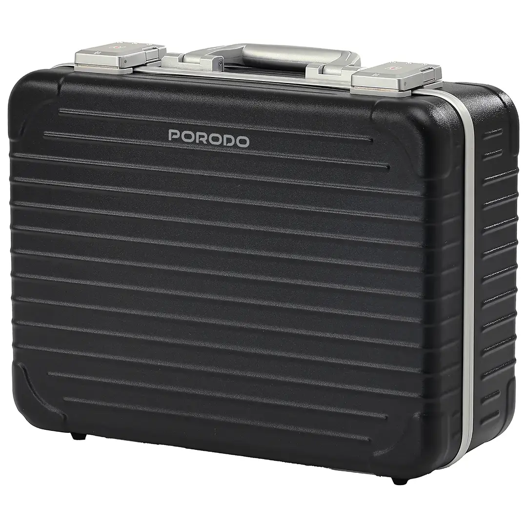 Lifestyle Travel Makeup Case with Detachable LED Mirror - Black