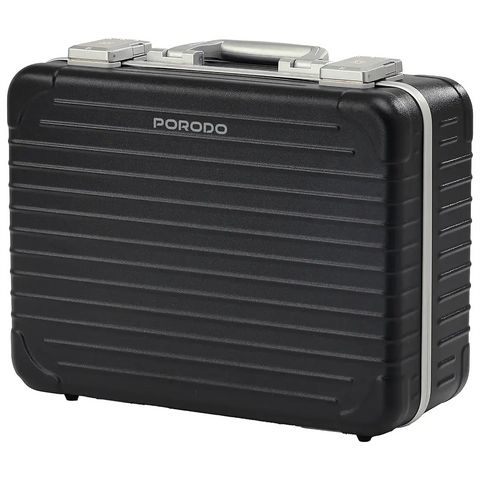 Lifestyle Travel Makeup Case with Detachable LED Mirror - Black