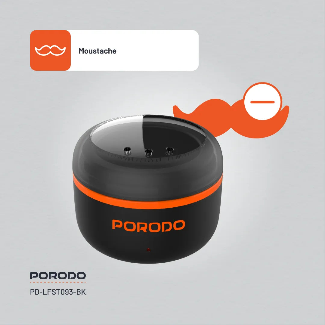 Porodo Lifestyle Wax Warming Hair Removal Kit with Mini Warmer, Quick Melt & Type-C Charging