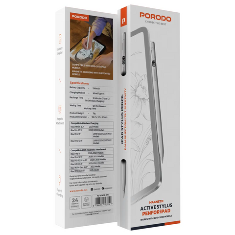 Porodo, Magnetic Active Stylus Pen for iPad