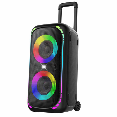 Porodo PD-BASHX-BK, Soundtec 640W Party Speaker with Trolley - Black