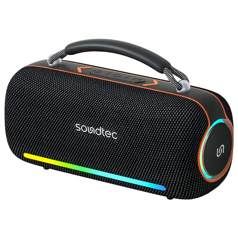 Porodo PDSTBTSH9BK, Soundtec Sonify Portable Wireless Speaker - Black