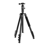 Porodo Professional Aluminum Tripod 155cm with 12Kg Max Load & Telescopic Design - Black