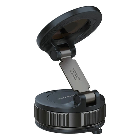 Porodo Rotarex MagSafe Car Mount with Powerful Suction Base, 360° Rotation & N52 Magnets - Black