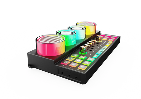 Porodo Soundtec Audiolink Audio Mixer & Speaker with Wireless Mic - Black