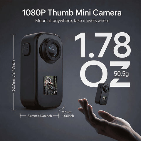 Portable Mini Action Camera – Black