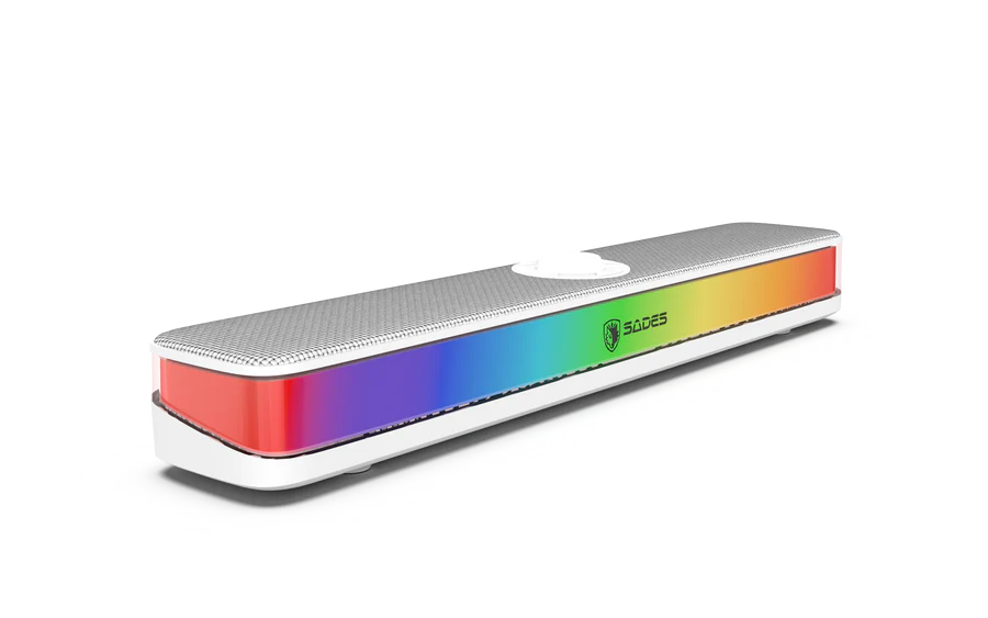 Sades Posevolt SA-SP01-B compact Desktop Soundbar with 6 RGB Modes