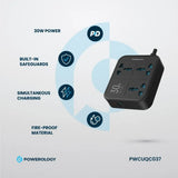 شريط طاقة باورولوجي 3250W 3AC Pwc037 - أسود
