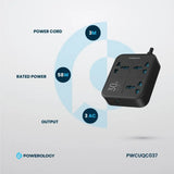 شريط طاقة باورولوجي 3250W 3AC Pwc037 - أسود