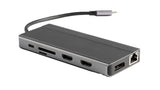 Powerology, 13-in-1 USB-C Hub, 4K HDMI, 100W PD, Ethernet, SD/MicroSD, 3.5mm AUX
