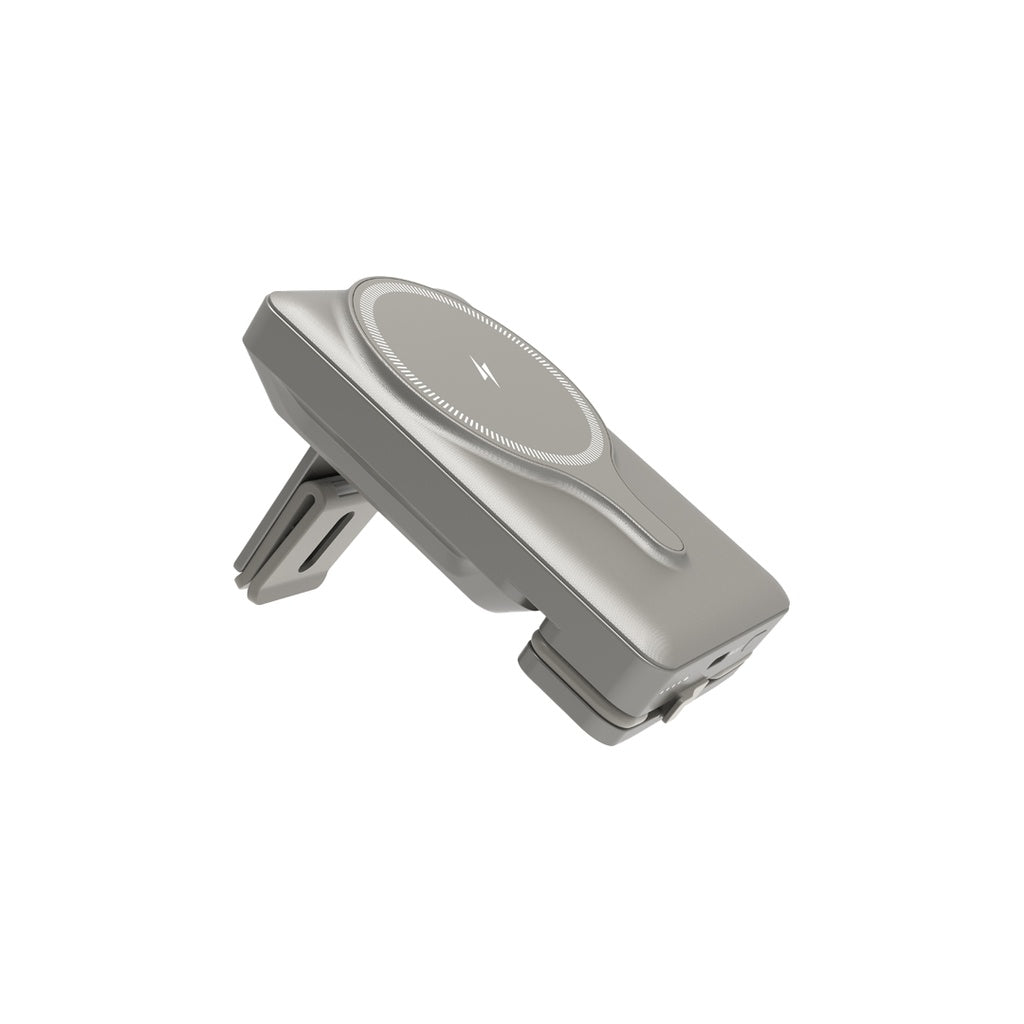 Powerology, 5000mAh Power Bank With Magnetic Wireless Charger Car Mount