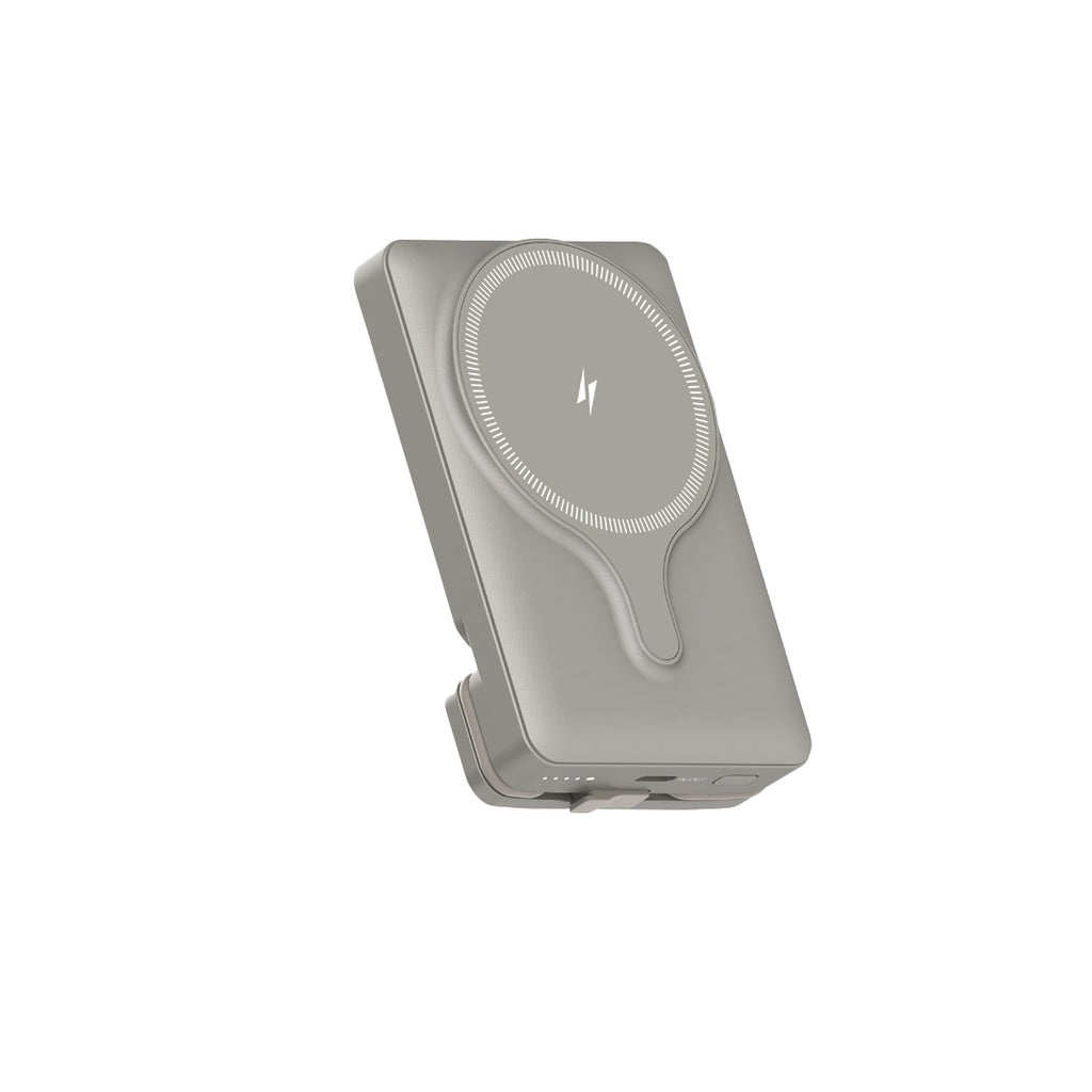 Powerology, 5000mAh Power Bank With Magnetic Wireless Charger Car Mount