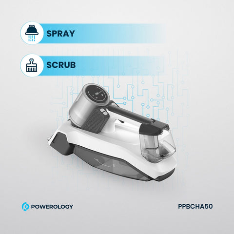 Powerology PPBCHA50, Cordless Spot Cleaner - White