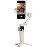 Powerology Magwave 3-Axis Magnetic Smartphone Gimbal – Pro Stabilization & Smart Controls, White