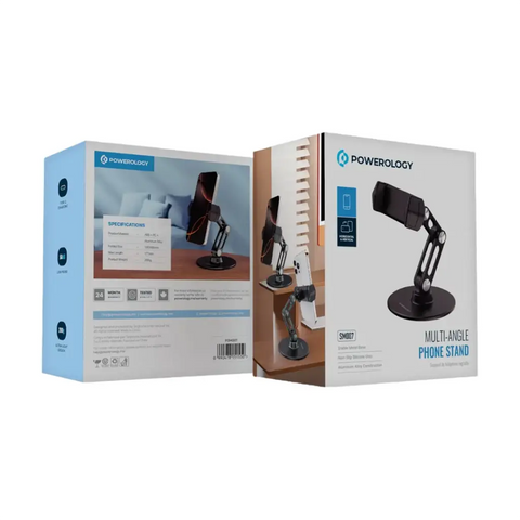 Powerology PSM007, Multi-Angle Phone Stand - Black