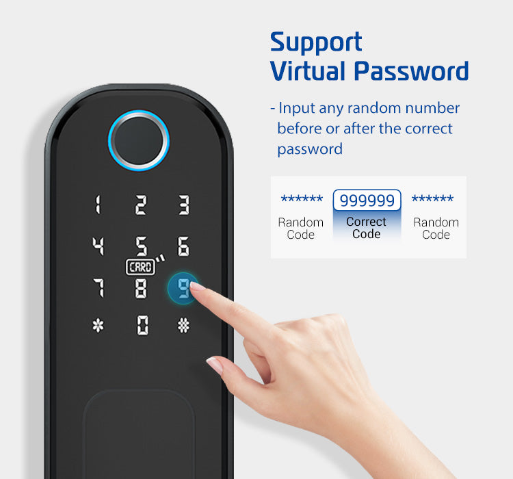 غوبيتا VD08، قفل خارجي ذكي TTLock للبوابات المعدنية مع بصمة الإصبع وRFID والتحكم عبر التطبيق