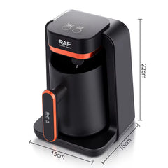 RAF, Turkish Coffee Pot 280ml 500W with One-Click Operation, Compact Design & Anti-Overflow Protection