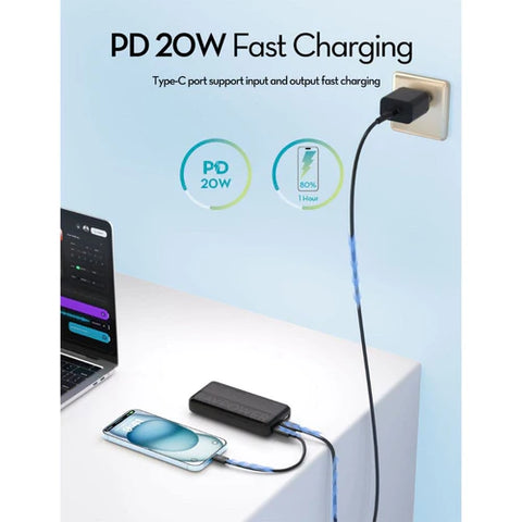 RAVPOWER PD3.0 20W 3 Ports Power Bank (20000mAh) - PB1235
