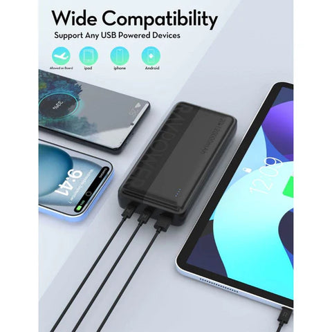RAVPOWER PD3.0 20W 3 Ports Power Bank (20000mAh) - PB1235