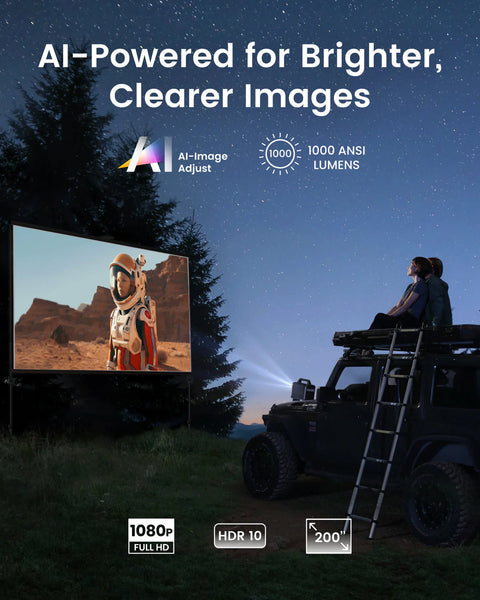 أنكر نيبولا مارس 3 بروجكتور، 1000 لومن ANSI، دقة 1080 بكسل، D2333211 - أسود