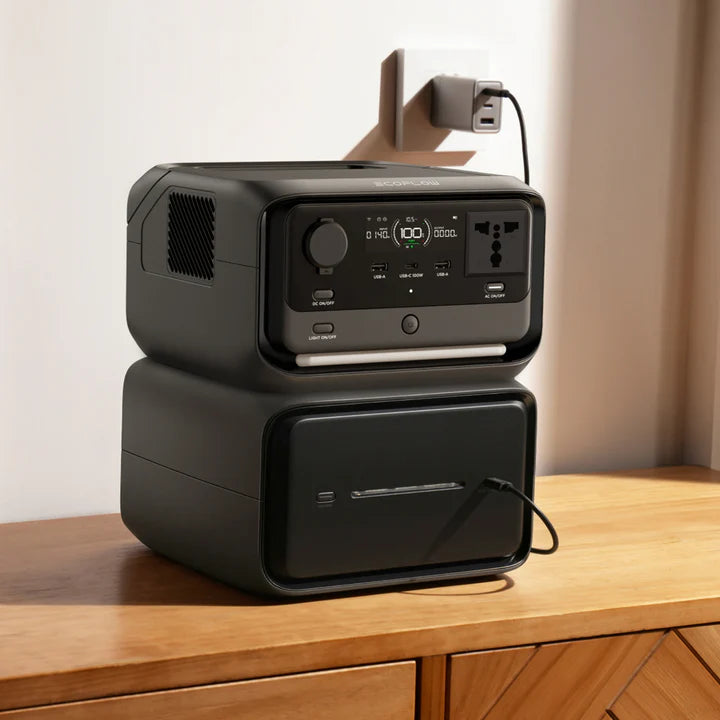 EcoFlow RIVER 3 Max Plus Portable Power Station (858Wh / 600W, Surge 1200W)