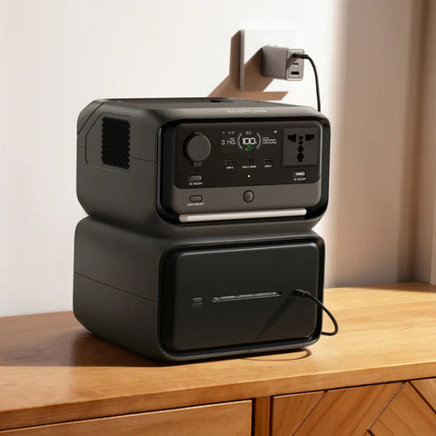 EcoFlow RIVER 3 Max Plus Portable Power Station (858Wh / 600W, Surge 1200W)