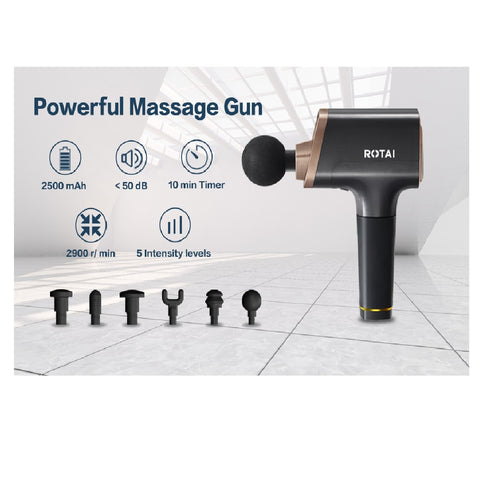 ROTAI/BigMassageGun/3Modes/6Attachment