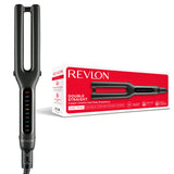 Revlon, Double Straight Copper Ceramic Dual Plate Hair Straightener – 235°C, One-Pass Styling
