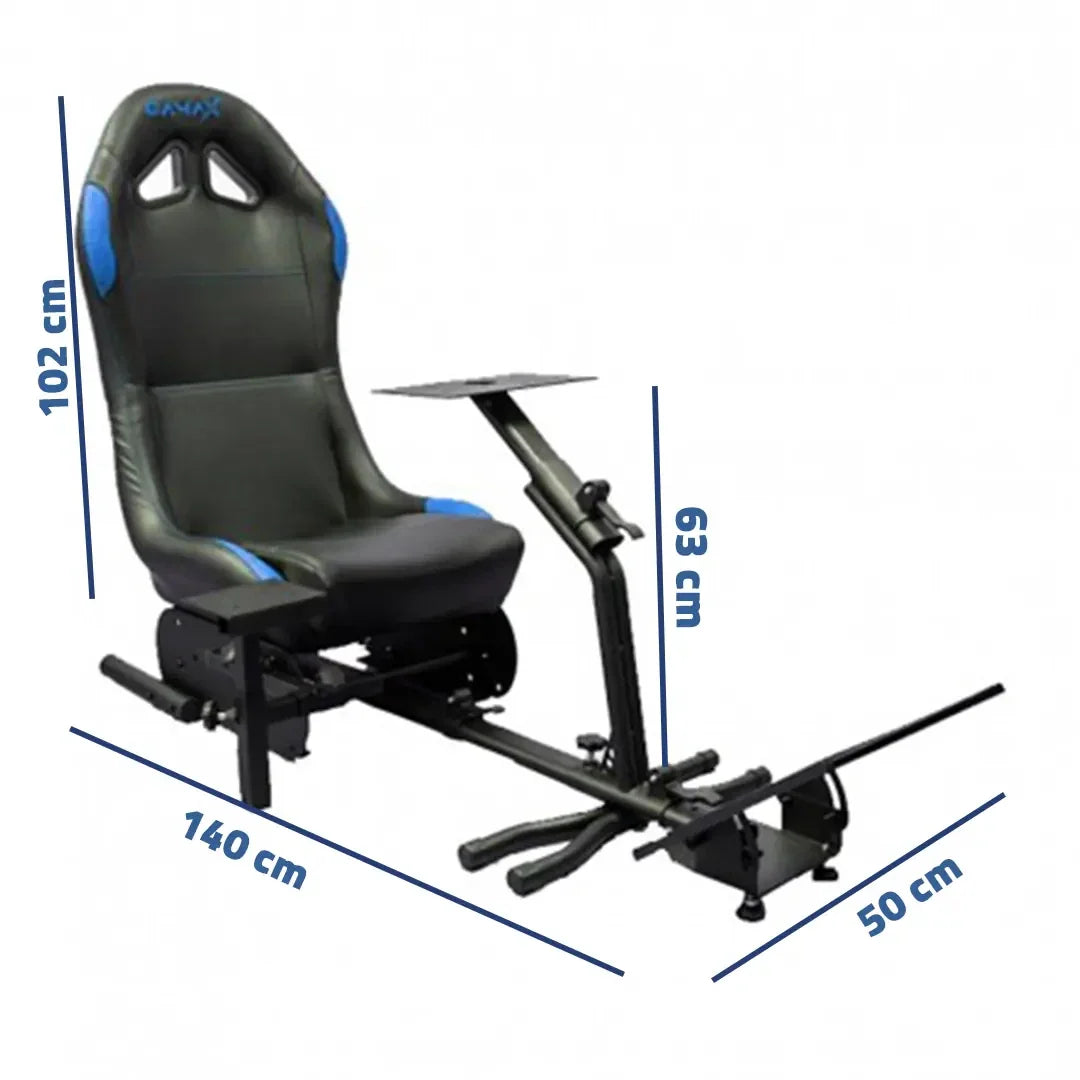 Gamax Sporty Gaming Racing Seat – Blue & Black