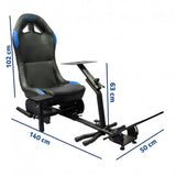 Gamax Sporty Gaming Racing Seat – Blue & Black