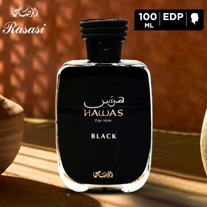 رأساسي حواس بلاك أو دو بارفان للرجال - 100ml