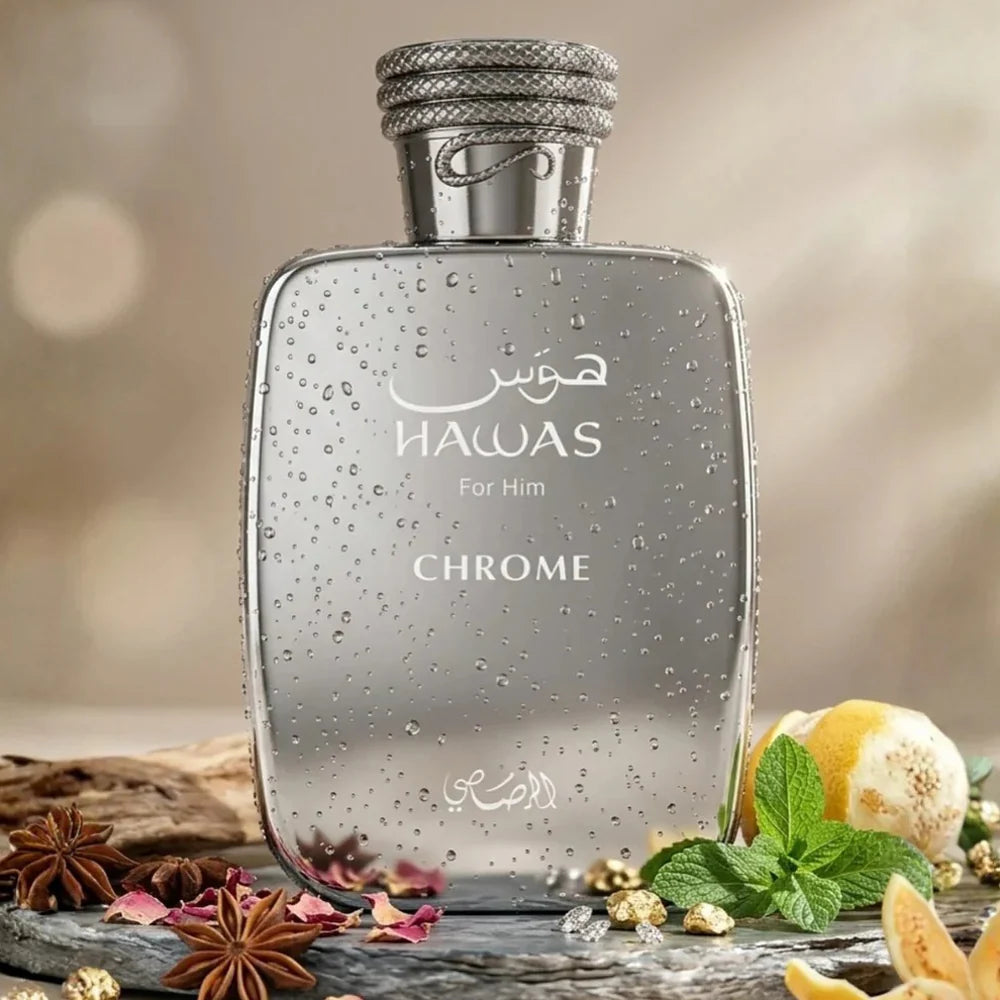 رصاصي عطر حواس كروم أو دو بارفيوم للرجال - 100 مل