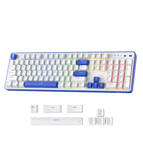 Redragon FAYE K685, PRO 104 Keys, 3-Modes, 100% Wireless Gasket RGB Mechanical Gaming Keyboard, Linear Red Switch