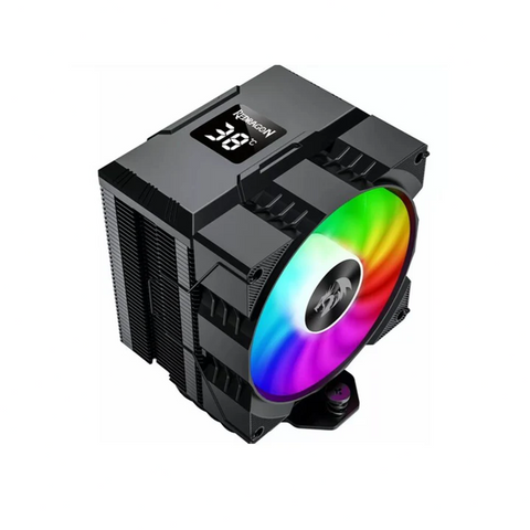 Redragon CC-1014, CPU Cooler With Temperature Display, 9 cm RGB Fan - Black