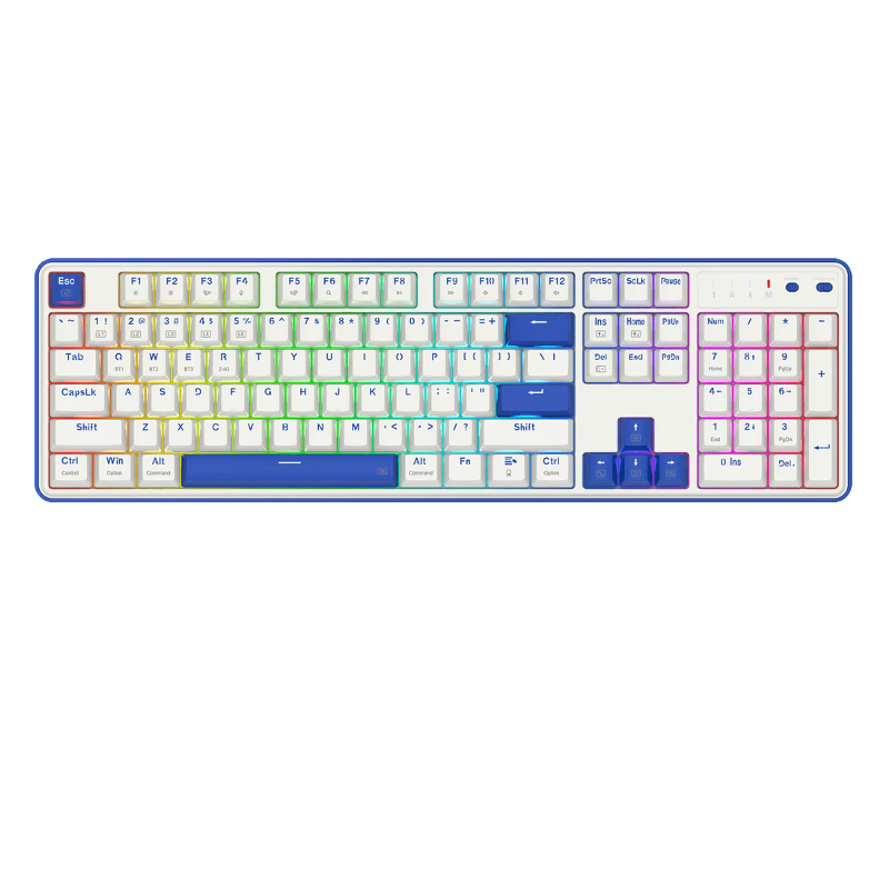 Redragon FAYE K685, PRO 104 Keys, 3-Modes, 100% Wireless Gasket RGB Mechanical Gaming Keyboard, Linear Red Switch