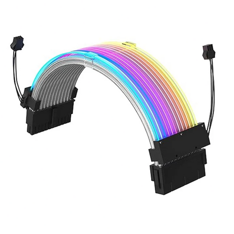 Redragon GCP06, 24-PIN ARGB Lighting Power Extension Cable - Black