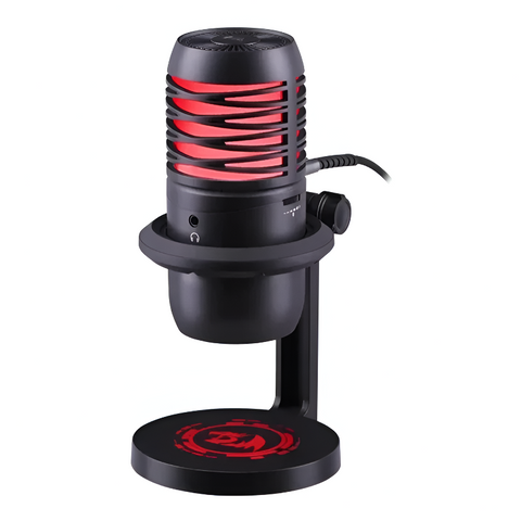Redragon GM211 , Nebula Cardioid 6 Color Mode USB Wired Gaming Microphone - Black