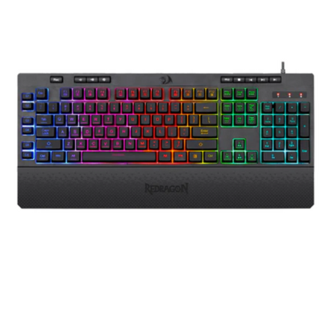 Redragon K512, Shiva RGB Backlit Membrane Wired Gaming Keyboard with Multimedia Keys
