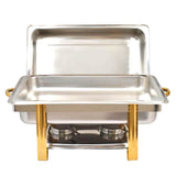 Rectangular Gold Full Size Chaffer - 8.5L