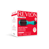 Revlon, Volumiser & Hair Dryer 1100W – Ionic & Ceramic Technology, Oval Brush (Teal/Green)