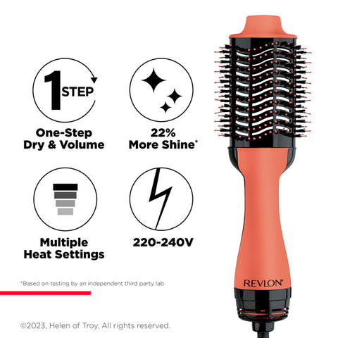 Revlon, One-Step Hair Dryer And Volumiser Apricot Edition, 1000W