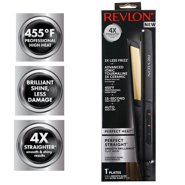 Revlon, Perfect Curly & Straight Styler – 3X Ceramic Tourmaline, Ionic, 235°C